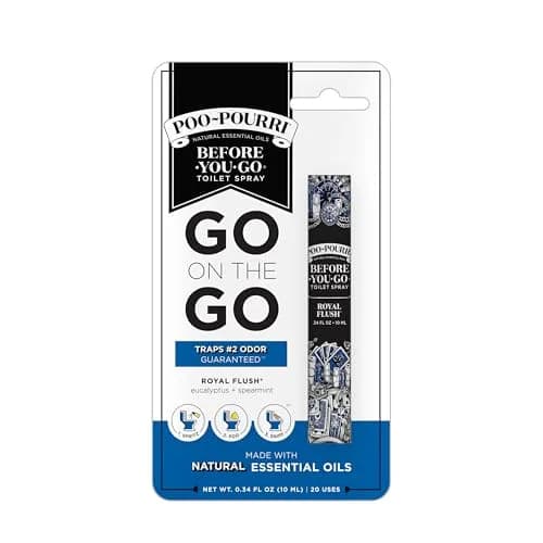 Poo-Pourri Before-You-Go Toilet Spray, Royal Flush, Travel Size 10 mL | Eucalyptus & Spearmint Freshness thumbnail 4