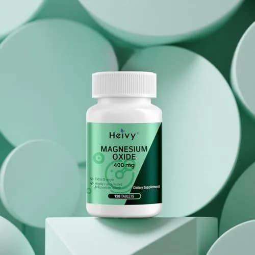 Heivy Magnesium Oxide 400mg | Made in USA, 120 Tablets for Muscle & Nervous Support thumbnail 7