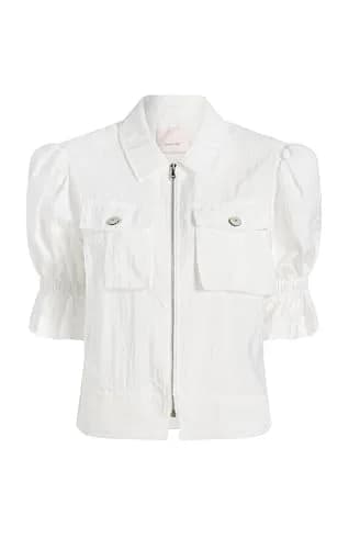 Cinq à Sept Holly Parachute Jacket S | White, Regular Fit, Lightweight thumbnail 1