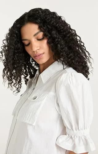 Cinq à Sept Holly Parachute Jacket White M | Classic Nylon, Spring/Summer, Adult Fit thumbnail 2