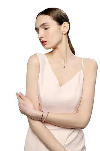 NCB Natural Crystal Gemstone Stretch Bracelets 4mm (Pink Black Rhodonite & Matte Black Agate) | Handmade Reiki Energy Healing Jewelry thumbnail 6