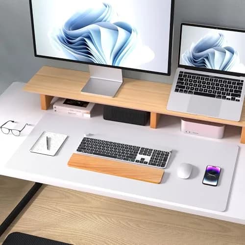 Aothia Large PU Leather Desk Pad Protector – Non-Slip Mouse Pad & Writing Mat 59.9cm x 34.8cm (23.6" x 13.7") | Professional & Durable thumbnail 8