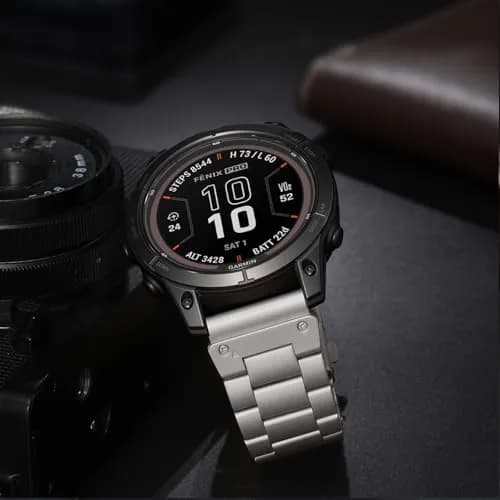 GEAK 22mm Stainless Steel Watch Band Compatible with Garmin Fenix 8/7/6/5 & Forerunner 945/935/Approach S70 47mm | QuickFit Strap thumbnail 4