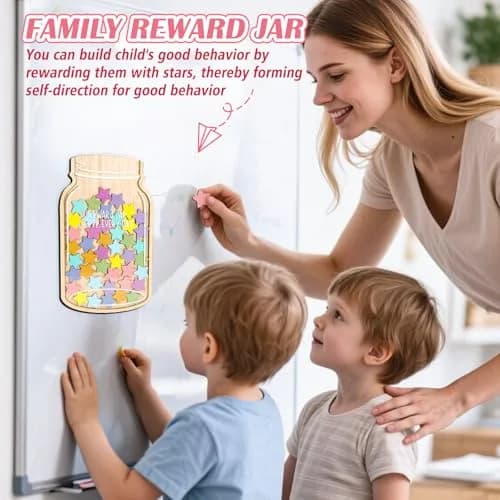 GoClimber Magnetic Reward Jar, Star Reward System for Kids, Behavior Management, Classroom & Home, 5.9*9.5in | Magnetic Star Rewards thumbnail 6