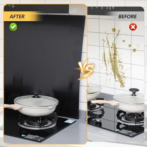 Yaocom Stainless Steel Backsplash 76x91 cm (30x36 Inch) | Protects Walls from Splatter thumbnail 4
