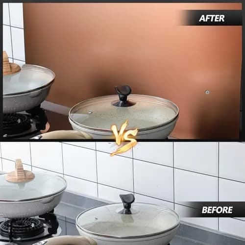 Yaocom Stainless Steel Stove Backsplash 24 x 30 Inch (61 x 76 cm) | Protects Walls from Splatter thumbnail 4