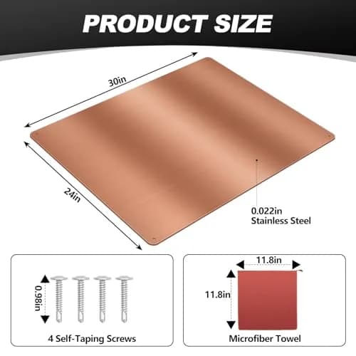 Yaocom Stainless Steel Stove Backsplash 24 x 30 Inch (61 x 76 cm) | Protects Walls from Splatter thumbnail 2