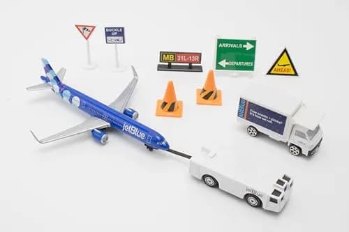 Daron jetBlue A321 Balloons Airport Playset Die-Cast Toy Ages 3+ | Authentic Airport Adventure with Die-Cast Metal thumbnail 5