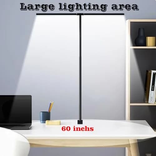 SLDRZN LED Desk Lamp for Home Office | Eye Caring 24W, 2000LM, Touch & Remote Control, Timer, Memory, Clamp, Black thumbnail 6