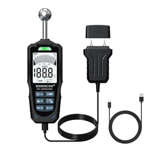 RDINSCOS 2-in-1 Pin & Pinless Moisture Meter | Detects Hidden Dampness in Walls, Wood, Concrete thumbnail 1