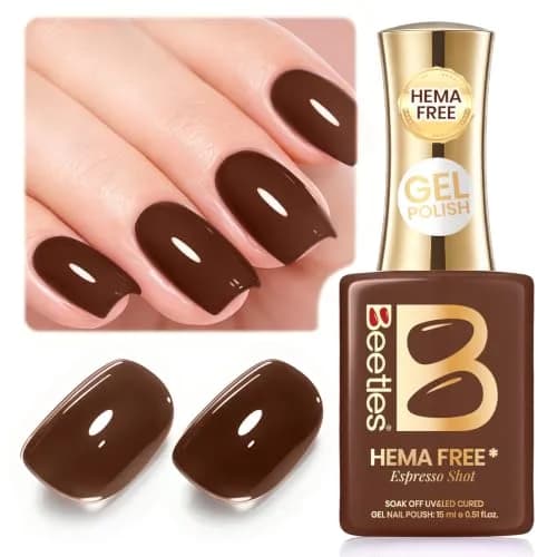 Beetles Gel Nail Polish Espresso Shot 15ml (0.51 Fl Oz) | Hema-Free Soak-Off UV/LED Gel thumbnail 1