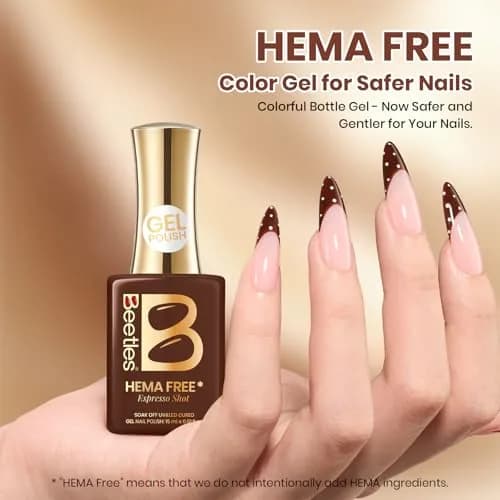 Beetles Gel Nail Polish Espresso Shot 15ml (0.51 Fl Oz) | Hema-Free Soak-Off UV/LED Gel thumbnail 2