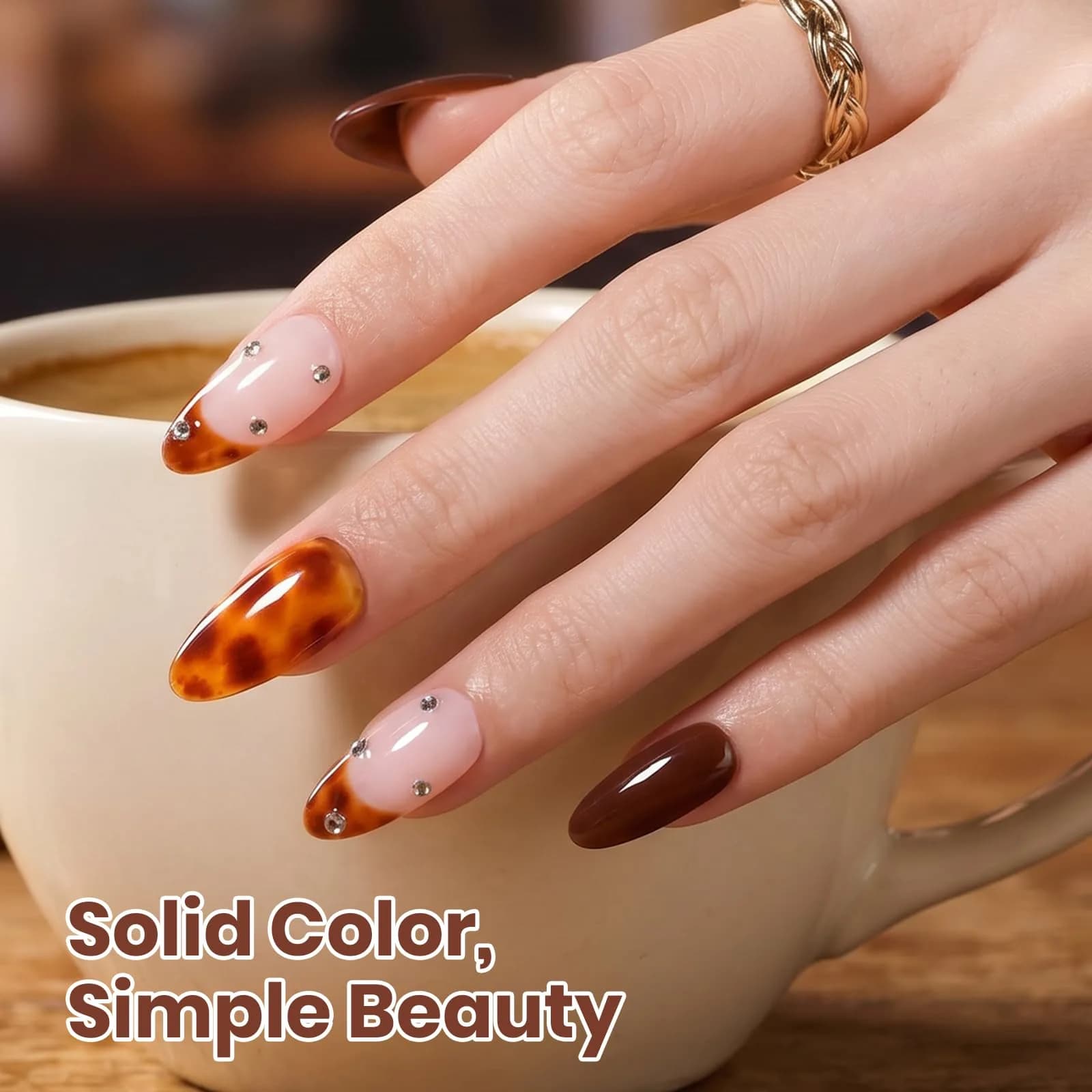 Beetles Gel Nail Polish Espresso Shot 15ml (0.51 Fl Oz) | Hema-Free Soak-Off UV/LED Gel - view 4