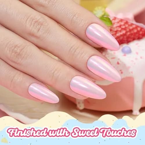 beetles Gel Polish Strawberry Milk Light Pink | Long-Lasting, Gentle, 28 Days Shine thumbnail 4