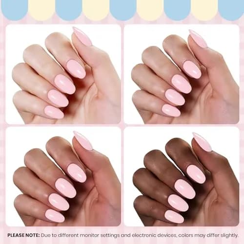 beetles Gel Polish Strawberry Milk Light Pink | Long-Lasting, Gentle, 28 Days Shine thumbnail 6