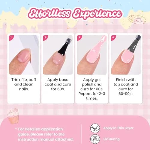 beetles Gel Polish Strawberry Milk Light Pink | Long-Lasting, Gentle, 28 Days Shine thumbnail 7