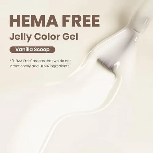 Beetles Gel Polish Vanilla Scoop Milky White Jelly Gel Nail Polish 15ml | Sheer & Buildable thumbnail 2
