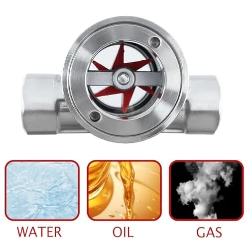 Antrader 3/4" NPT Female Stainless Steel Flow Indicator | Visual Pipeline Monitoring thumbnail 4