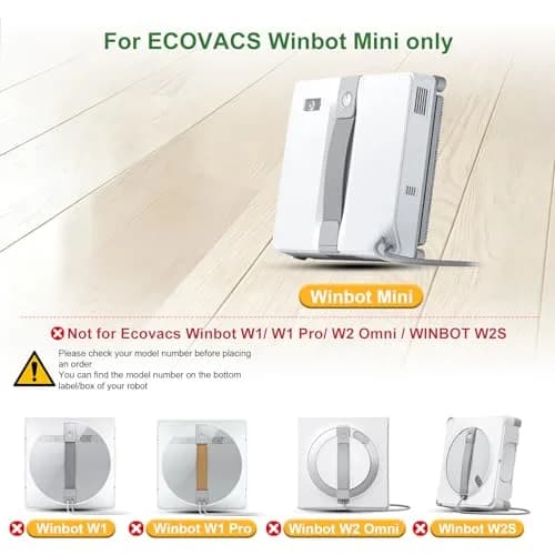Frexusuent Replacement Mop Pads for ECOVACS Winbot Mini Window Cleaner | 12 Pcs Washable Microfiber Cleaning Rags thumbnail 7