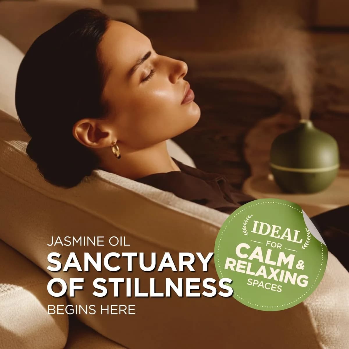 Gya Labs Jasmine Essential Oil for Hair, Skin & Candle Making Scent, 120ml (4 Fl Oz) | Pure Floral Aroma - view 2