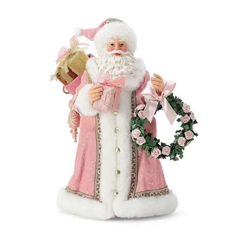 Department 56 Possible Dreams Rosy Pink Cheeks Santa Figurine 27 cm (10.5 Inch) | Hand-Crafted Christmas Tradition thumbnail 5