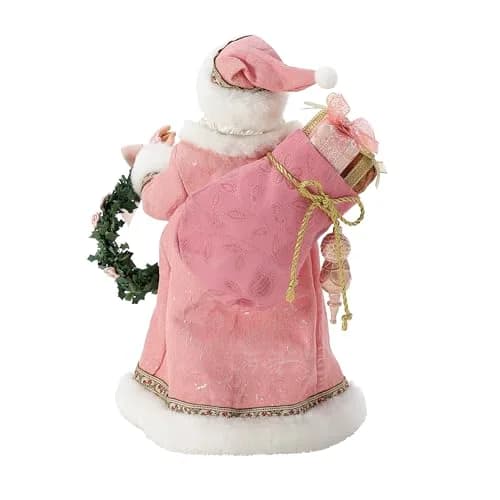 Department 56 Possible Dreams Rosy Pink Cheeks Santa Figurine 27 cm (10.5 Inch) | Hand-Crafted Christmas Tradition thumbnail 3