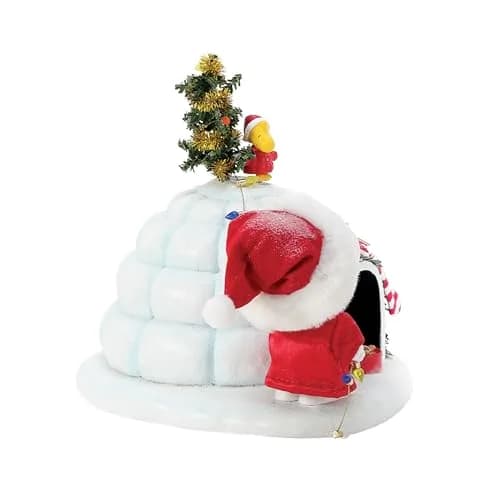 Department 56 Possible Dreams Peanuts Snoopy and Woodstock Puffer Igloo Figurine, 7 Inch, Multicolor | Handcrafted Peanuts Collectible thumbnail 2