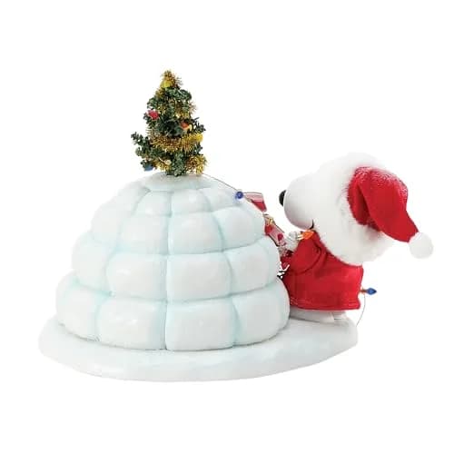 Department 56 Possible Dreams Peanuts Snoopy and Woodstock Puffer Igloo Figurine, 7 Inch, Multicolor | Handcrafted Peanuts Collectible thumbnail 3
