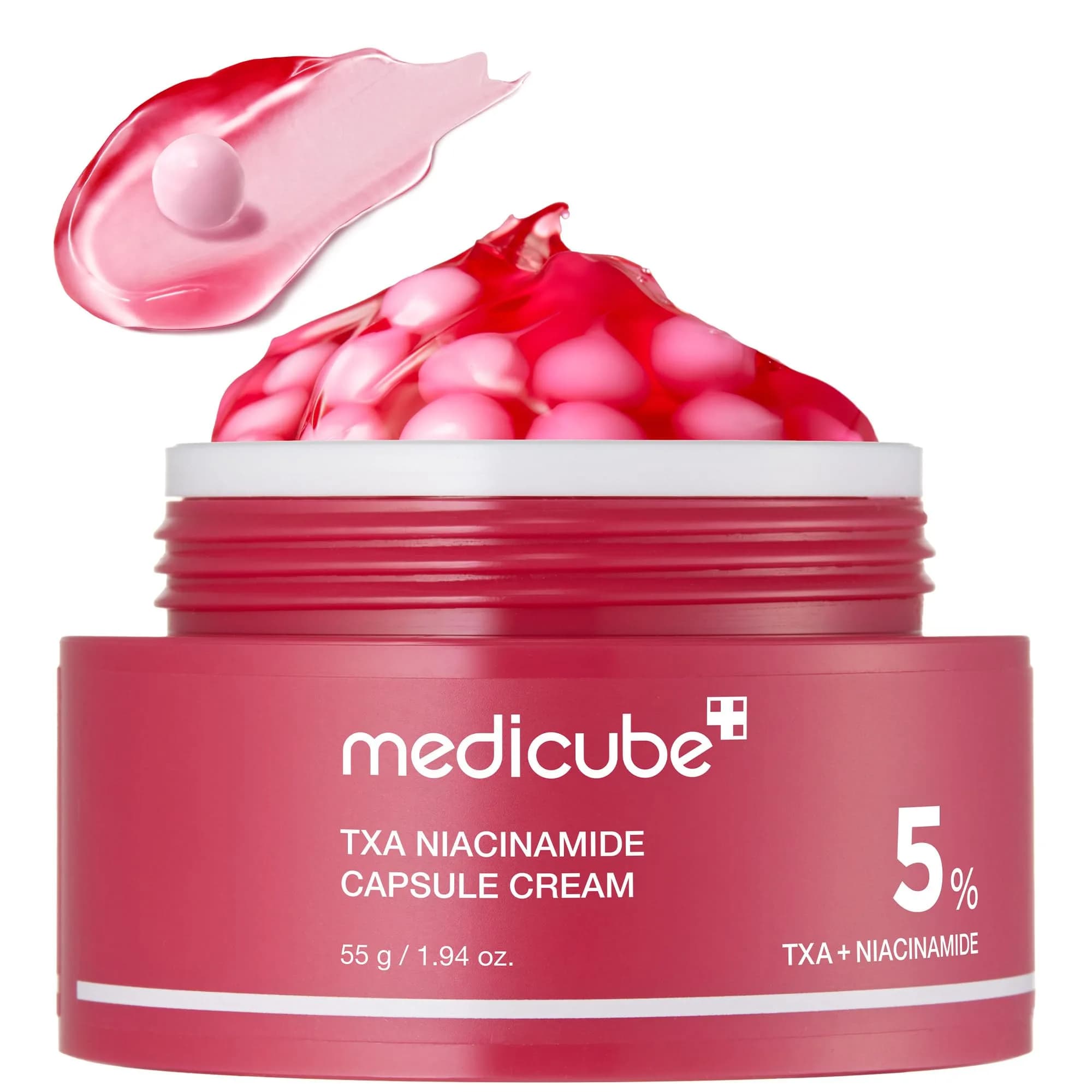 medicube Capsule Cream with TXA + Niacinamide Dual Radiance Moisturizer for Uneven Skin Tone & Texture, 55g (1.94 oz) - main product image