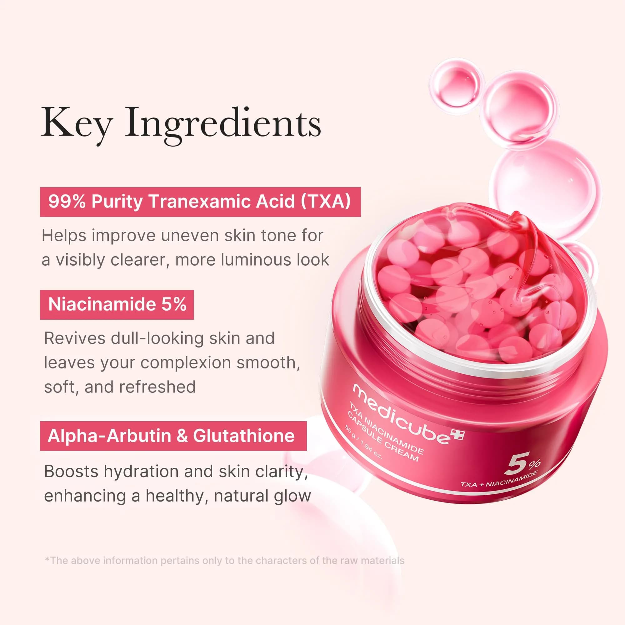 medicube Capsule Cream with TXA + Niacinamide Dual Radiance Moisturizer for Uneven Skin Tone & Texture, 55g (1.94 oz) - view 3