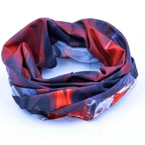 Obacle Skull Red Face Open Mouth Half Face Mask for Dust, Wind, and Sun Protection thumbnail 4