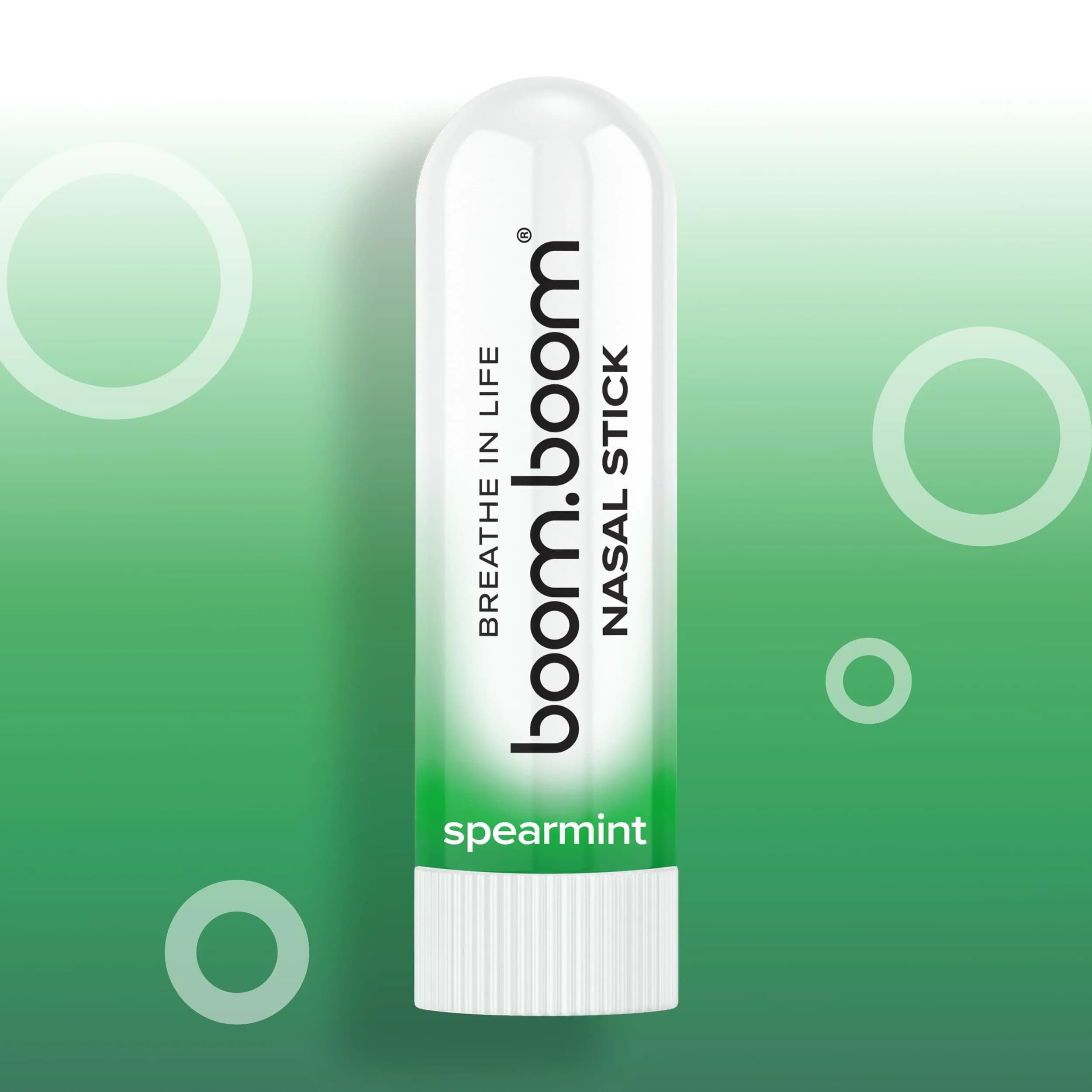 BoomBoom Nasal Stick Inhaler with Vapor Flow Technology - Spearmint for a Cool Refreshing Sensation & Natural Mood Boost - view 4