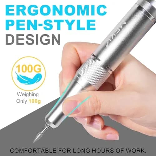 MEKK Professional Nail Drill 35000RPM Cordless E-File with LCD Display | Salon-Quality Nail Care thumbnail 7