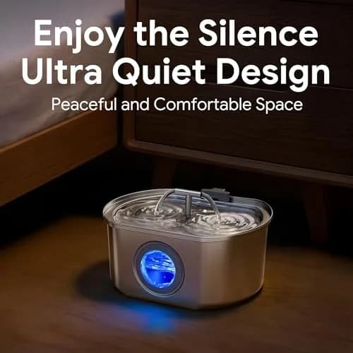 Neareal Cat Water Fountain Stainless Steel 3.2L | Quiet, Durable & Leak-Proof thumbnail 5
