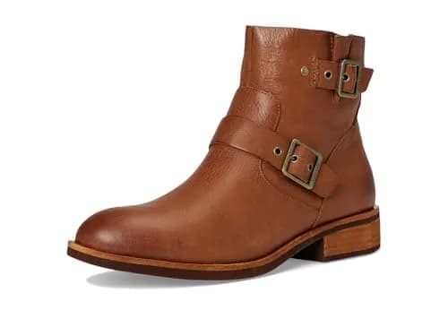 KORK-EASE Ellinor Women's Boot 9.5 Medium | Polished Leather Ankle Boot with Zipper & Buckled Straps thumbnail 7