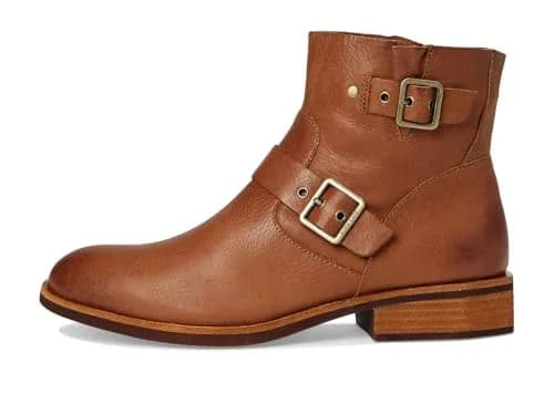 KORK-EASE Ellinor Women's Boot 9.5 Medium | Polished Leather Ankle Boot with Zipper & Buckled Straps thumbnail 4
