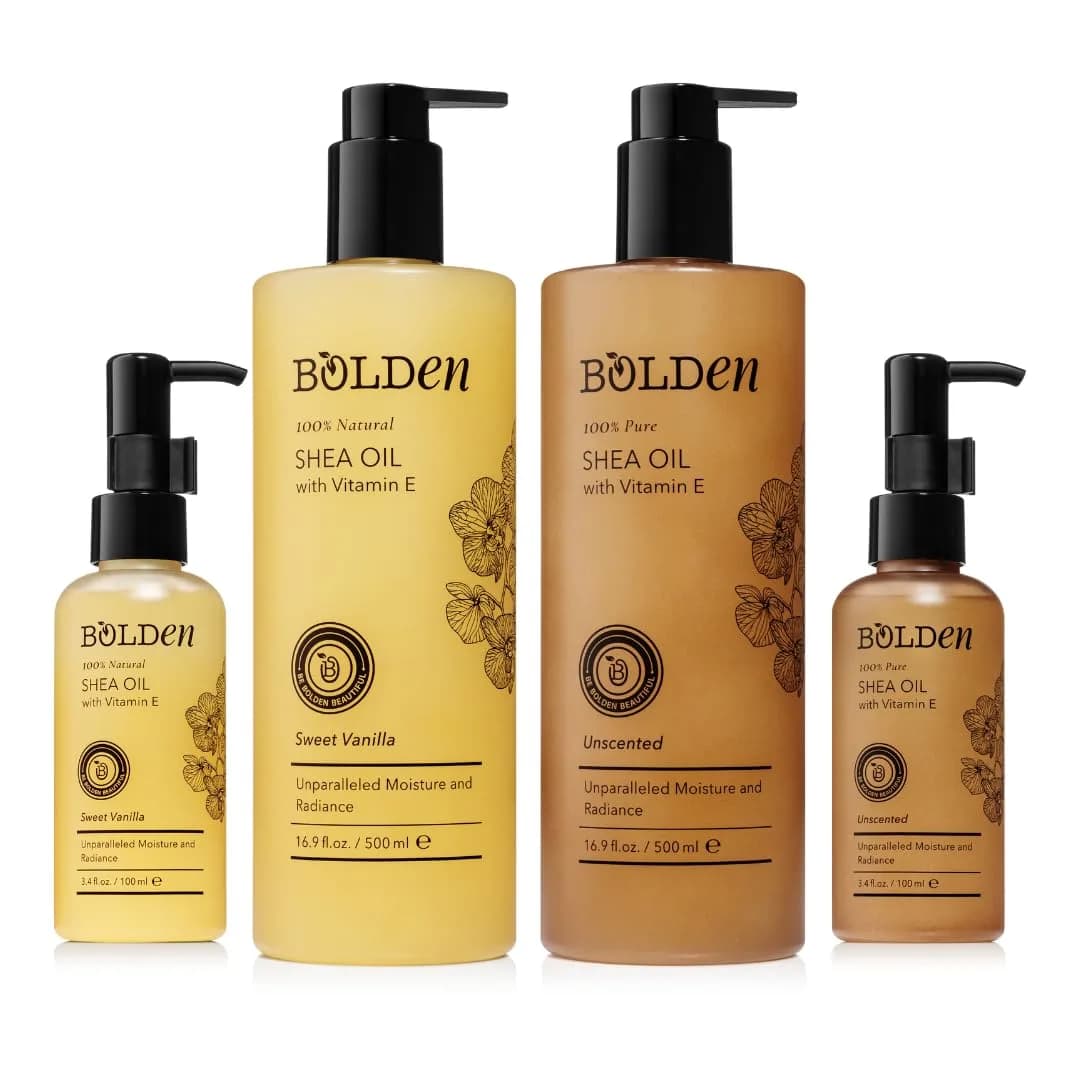 BOLDEN Shea Oil with Vitamin E, Unscented 499ml (16.9 Fl Oz) | Deeply Moisturizes Dry Skin - view 5