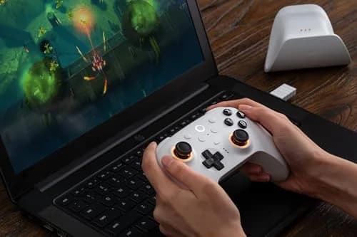 8Bitdo Ultimate 2 Bluetooth Controller for Switch & Windows PC | Pro Gaming with TMR Joysticks thumbnail 7