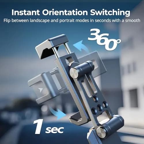 SMALLRIG Metal Phone Mount with Baseplate for Arca-Swiss - 5338 | Versatile, Durable & Compatible with DJI RS Mini thumbnail 2