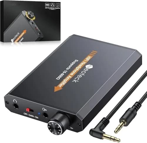 Neoteck Amplifier 16-600 Ohm Portable Headphone Amplifier | Compact HiFi Audio Boost thumbnail 1
