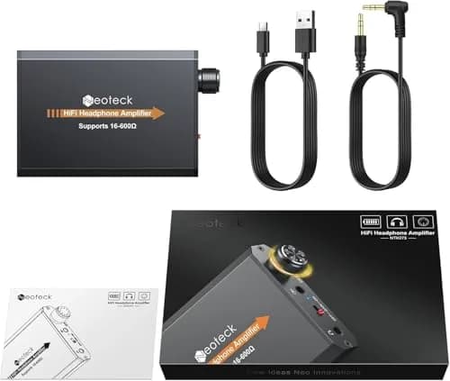 Neoteck Amplifier 16-600 Ohm Portable Headphone Amplifier | Compact HiFi Audio Boost thumbnail 8
