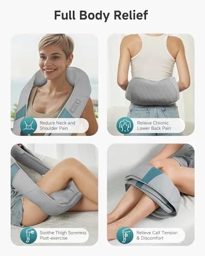 Snailax Cordless Neck Massager with Heat | Rechargeable Deep Tissue Shiatsu for Pain Relief (70-120 chars) thumbnail 8