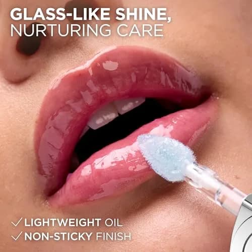 L'Oreal Paris Plump Ambition pH Hyaluron Lip Oil, pH Cristal Ice 0.16 Fl Oz | Hydrating, Plumping, Color Changing Lip Oil thumbnail 7