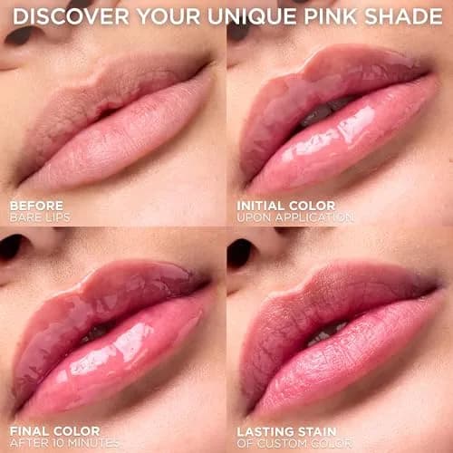 L'Oreal Paris Plump Ambition pH Hyaluron Lip Oil, pH Cristal Ice 0.16 Fl Oz | Hydrating, Plumping, Color Changing Lip Oil thumbnail 9