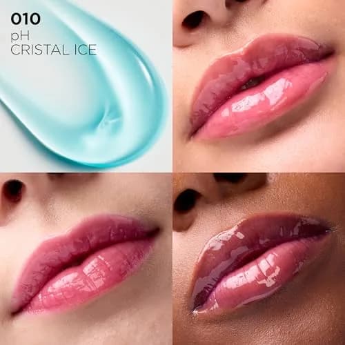 L'Oreal Paris Plump Ambition pH Hyaluron Lip Oil, pH Cristal Ice 0.16 Fl Oz | Hydrating, Plumping, Color Changing Lip Oil thumbnail 2