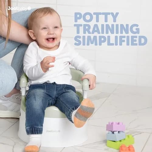 Jool Baby Potty Chair for Toddler Toilet Training | Splash Guard & Back Support (Sage) thumbnail 2