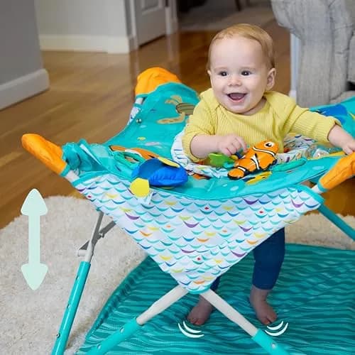 Bright Starts Disney Baby Finding Nemo Pop 'N Jump Portable Baby Jumper | Foldable Indoor/Outdoor Ages 6–12 Months thumbnail 6