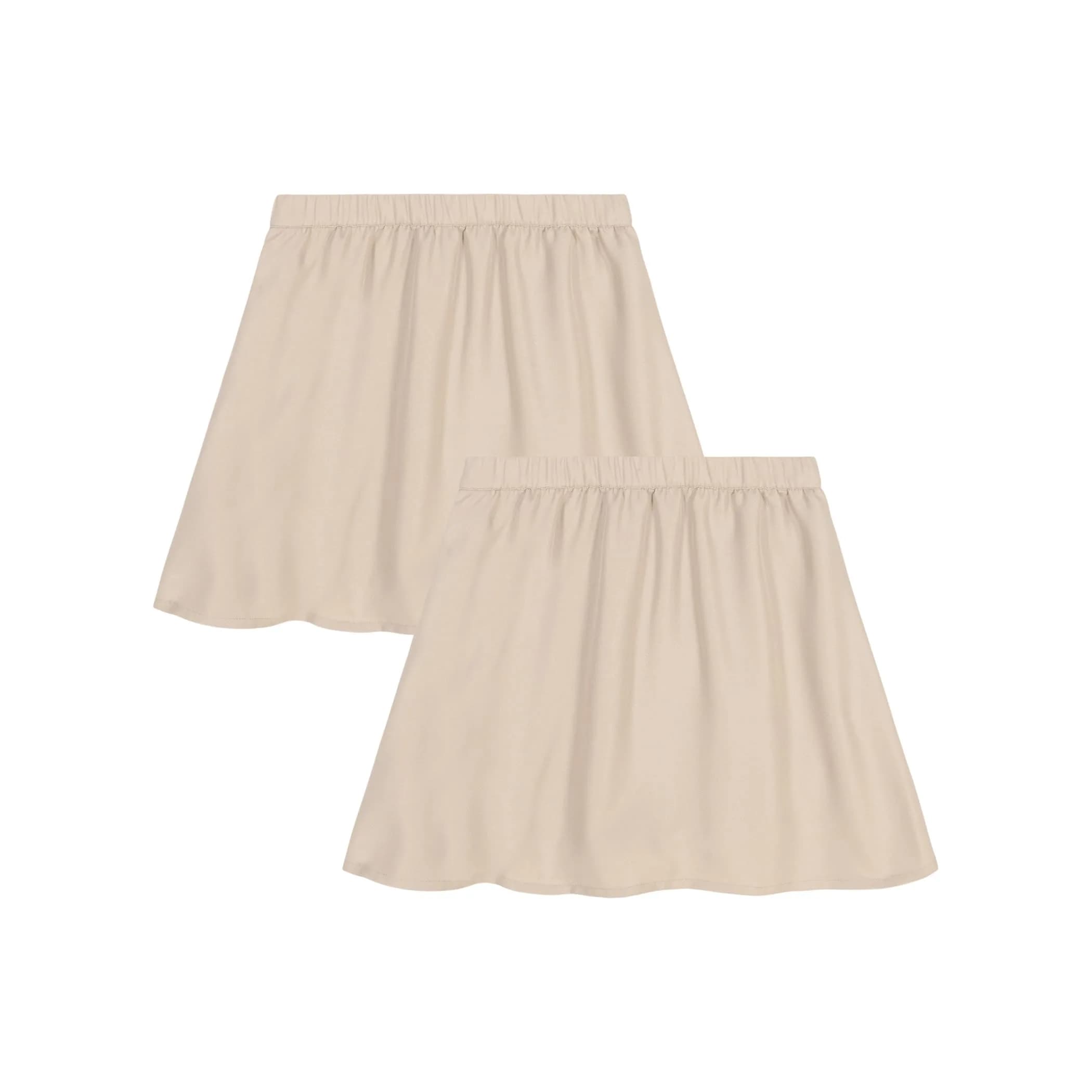Approved School Wear Girls' School Uniform Pull On Scooter Skirt, Khaki 7 | Comfortable Fit for School Days