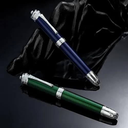 HONG DIAN N25 Fountain Pen Extra Fine Nib Snake Carving | Emerald Green thumbnail 8