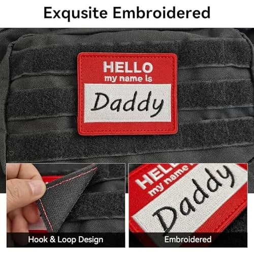 Harsgs Daddy Patches 3-Pack | Tactical Morale Patches with Hook & Loop thumbnail 2